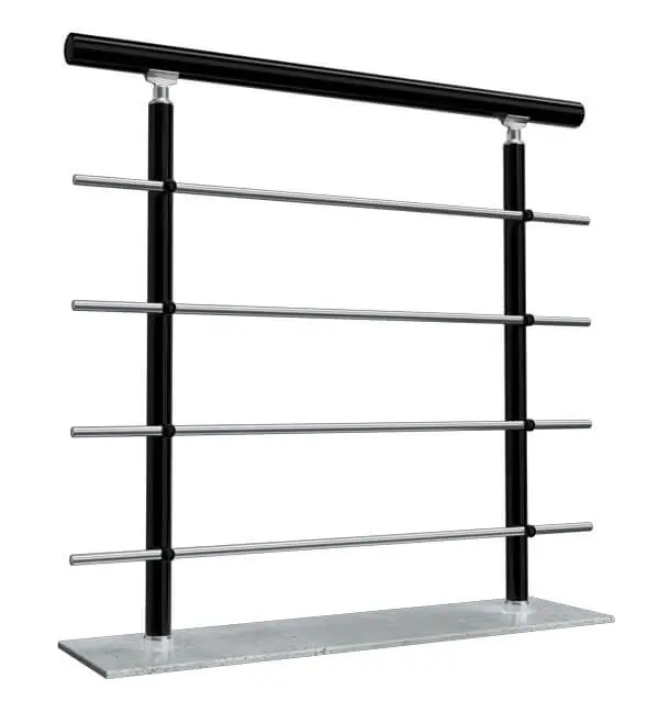 Crni model aluminijumske ograde